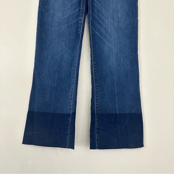 SPANX Cropped Flare Denim Stretch Jeans in Medium Wash - Picture 9 of 15